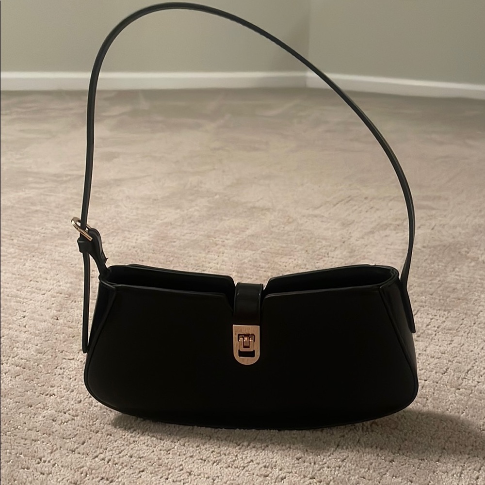 H&M Classic Black Shoulder Bag